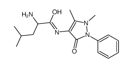 2-amino-N-(1,5-dimethyl-3-oxo-2-phenylpyrazol-4-yl)-4-methylpentanamide结构式