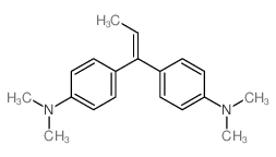 Benzenamine,4,4'-(1-propenylidene)bis[N,N-dimethyl-结构式