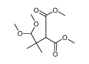 dimethyl 2-(1,1-dimethoxy-2-methylpropan-2-yl)propanedioate结构式