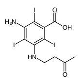 3-amino-2,4,6-triiodo-5-(3-oxobutylamino)benzoic acid结构式