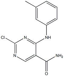 2-chloro-4-(m-tolylamino)pyrimidine-5-carboxamide Structure