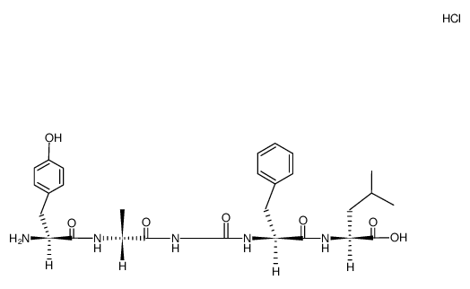 Tyr-D-Ala-Gly-Phe-Leu*HCl structure