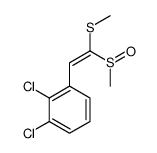 1,2-dichloro-3-(2-methylsulfanyl-2-methylsulfinylethenyl)benzene结构式