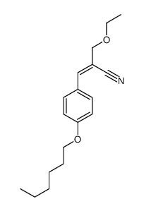 2-(ethoxymethyl)-3-(4-hexoxyphenyl)prop-2-enenitrile Structure