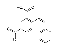 5-nitro-2-(2-phenylethenyl)benzoic acid结构式