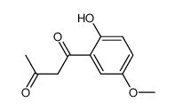 1-(2-hydroxy-5-methoxy-phenyl)-butane-1,3-dione Structure