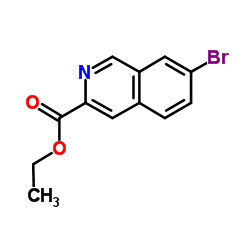 7-溴异喹啉-3-羧酸乙酯结构式