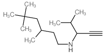 1-Hexanamine,3,5,5-trimethyl-N-[1-(1-methylethyl)-2-propyn-1-yl]- Structure