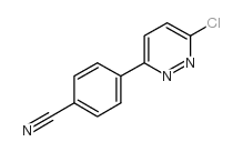 3-氯-6-(4-氰基苯基)哒嗪结构式