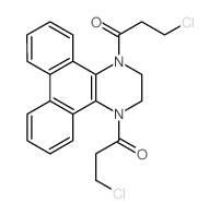 1,4-Bis(3-chloropropanoyl)-1,2,3,4-tetrahydrodibenzo(f,h)quinoxaline Structure