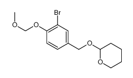 2-[[3-bromo-4-(methoxymethoxy)phenyl]methoxy]oxane Structure