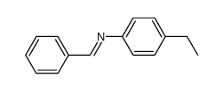 N-benzylidene-4-ethylaniline Structure