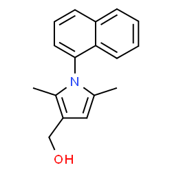 1H-PYRROLE-3-METHANOL, 2,5-DIMETHYL-1-(1-NAPHTHALENYL)- Structure