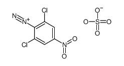2,6-dichloro-4-nitrobenzenediazonium,hydrogen sulfate结构式