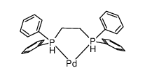 bis[1,2-bis(diphenylphosphino)-ethane]palladium(0)结构式