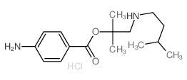 2-Propanol,2-methyl-1-[(3-methylbutyl)amino]-, 2-(4-aminobenzoate), hydrochloride (1:1) Structure