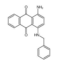 1-amino-4-(benzylamino)anthraquinone Structure