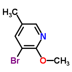 3-溴-2-甲氧基-5-甲基吡啶结构式