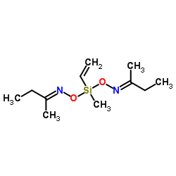 Methyl vinyl di(methyl ethyl ketoxime)silane Structure