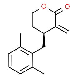 (S)-4-[(2,6-Dimethylphenyl)methyl]-3,4,5,6-tetrahydro-3-methylene-2H-pyran-2-one Structure