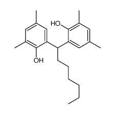 2-[1-(2-hydroxy-3,5-dimethylphenyl)heptyl]-4,6-dimethylphenol结构式