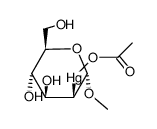 methyl 2-(acetoxymercurio)-2-deoxy-α-D-mannopyranoside Structure
