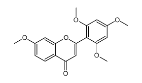 7-methoxy-2-(2,4,6-trimethoxy-phenyl)-chromen-4-one结构式