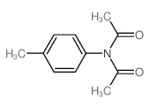 N-acetyl-N-(4-methylphenyl)acetamide Structure