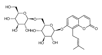 osthenol-7-O-β-D-gentiobioside Structure