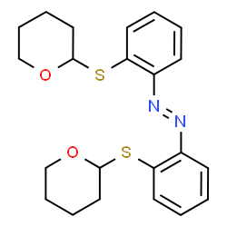 2,2'-Bis[(tetrahydro-2H-pyran-2-yl)thio]azobenzene Structure