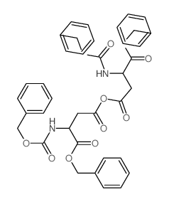 L-Asparticacid, N-[(phenylmethoxy)carbonyl]-, bimol. 4,4'-monoanhydride, 1,1'-bis(phenylmethyl)ester (9CI)结构式