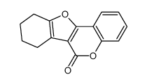 7,8,9,10-tetrahydro-6H-benzofuro[3,2-c][1]benzopyran-6-one结构式
