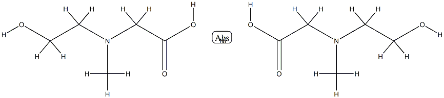 N-(2-羟基乙基)-N-甲基甘氨酸镍络合物结构式