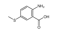2-amino-5-methylsulfanylbenzoic acid结构式