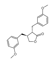 trans-2,3-bis(3-methoxybenzyl)-4-butanolide Structure