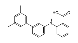 2-(3,5-二甲基-联苯-3-基氨基)-苯甲酸结构式