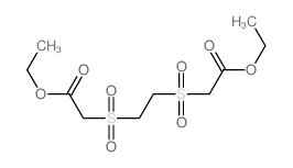 Acetic acid,2,2'-[1,2-ethanediylbis(sulfonyl)]bis-, diethyl ester (9CI) Structure
