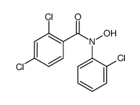 2,4-dichloro-N-(2-chlorophenyl)-N-hydroxybenzamide结构式