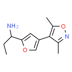 2-Furanmethanamine,4-(3,5-dimethyl-4-isoxazolyl)-alpha-ethyl-(9CI)结构式