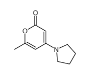 6-methyl-4-pyrrolidin-1-ylpyran-2-one结构式