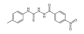 2-(4-nitrobenzoyl)-N-(p-tolyl)hydrazine-1-carbothioamide结构式
