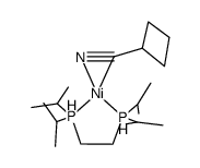 [(1,2-bis(diisopropylphosphino)ethane)Ni(η2-cyclobutyl cyanide)] Structure