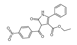 ethyl 4-(p-nitrobenzoyl)-4,5-dihydro-5-oxo-2-phenylpyrrole-3-carboxylate结构式