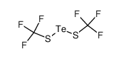 bis(trifluoromethylthio)tellurium Structure