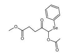 methyl 5-acetoxy-4-oxo-5-(phenylselanyl)pentanoate结构式