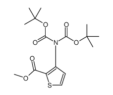 methyl 3-[bis[(2-methylpropan-2-yl)oxycarbonyl]amino]thiophene-2-carboxylate Structure