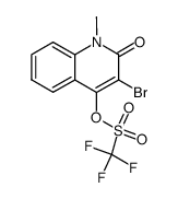 3-bromo-4-trifloxy-quinolin-2(1H)-one Structure