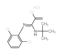 2-chloro-N-(2,6-dichlorophenyl)-N-tert-butyl-prop-2-enimidamide结构式
