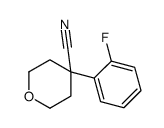 4-(2-氟苯基)四氢-2H-吡喃-4-腈结构式