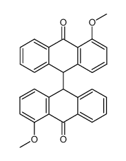 4,4'-dimethoxy-9H,9'H-[9,9']bianthryl-10,10'-dione Structure